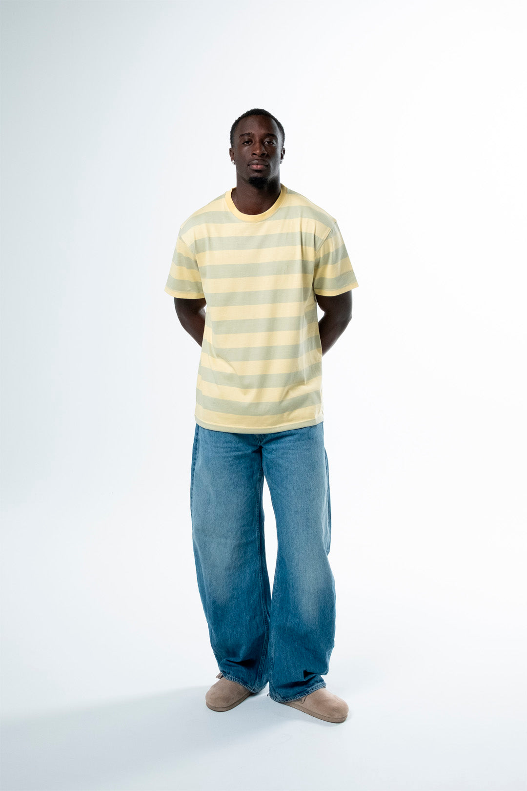 YELLOW STRIPE T-SHIRT