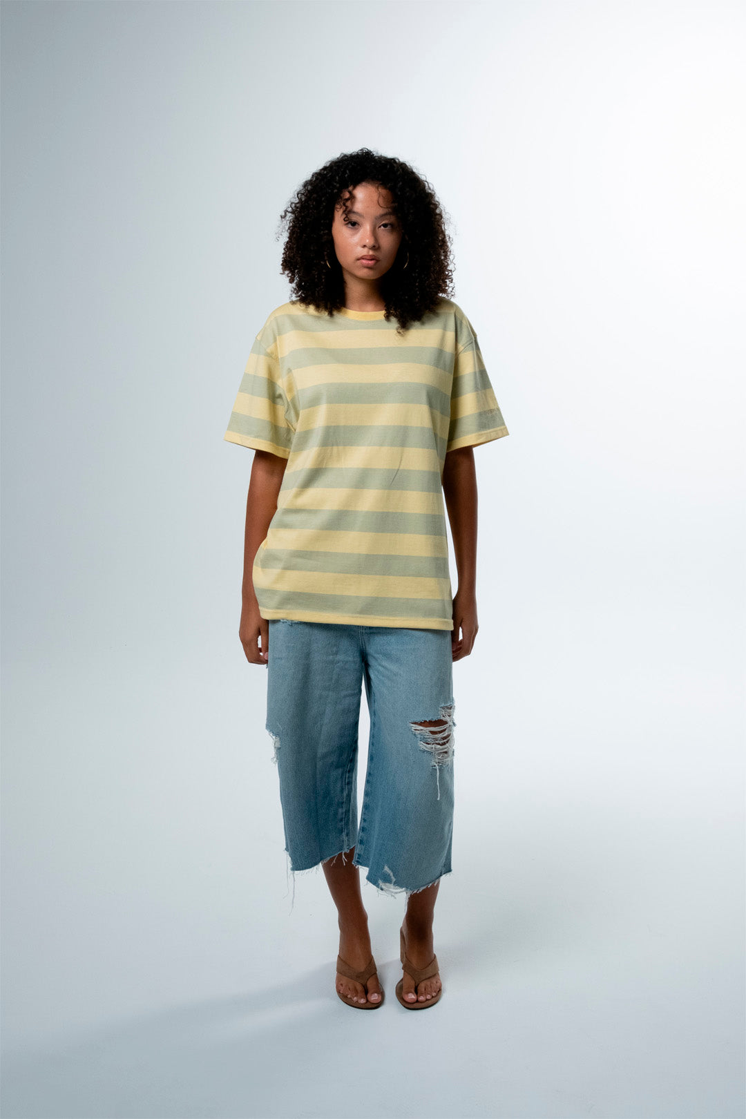 YELLOW STRIPE T-SHIRT