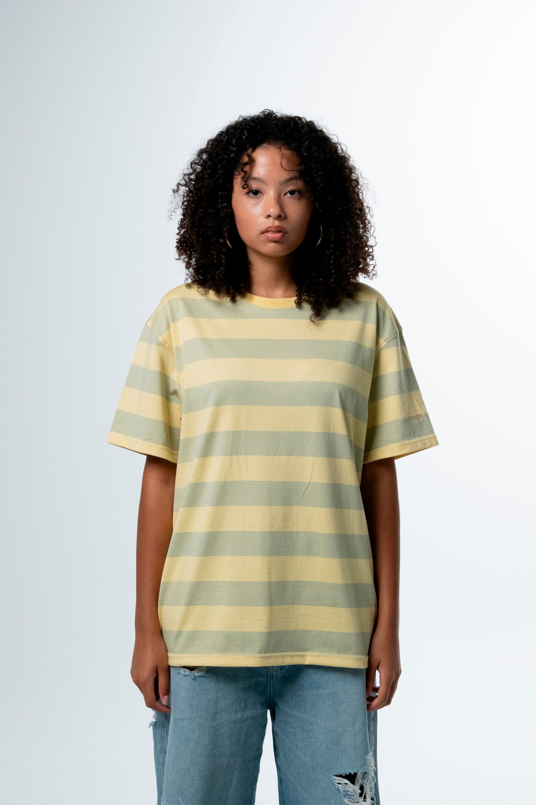 YELLOW STRIPE T-SHIRT