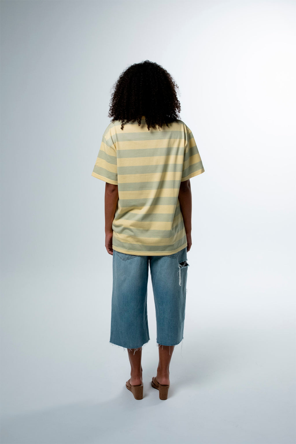 YELLOW STRIPE T-SHIRT