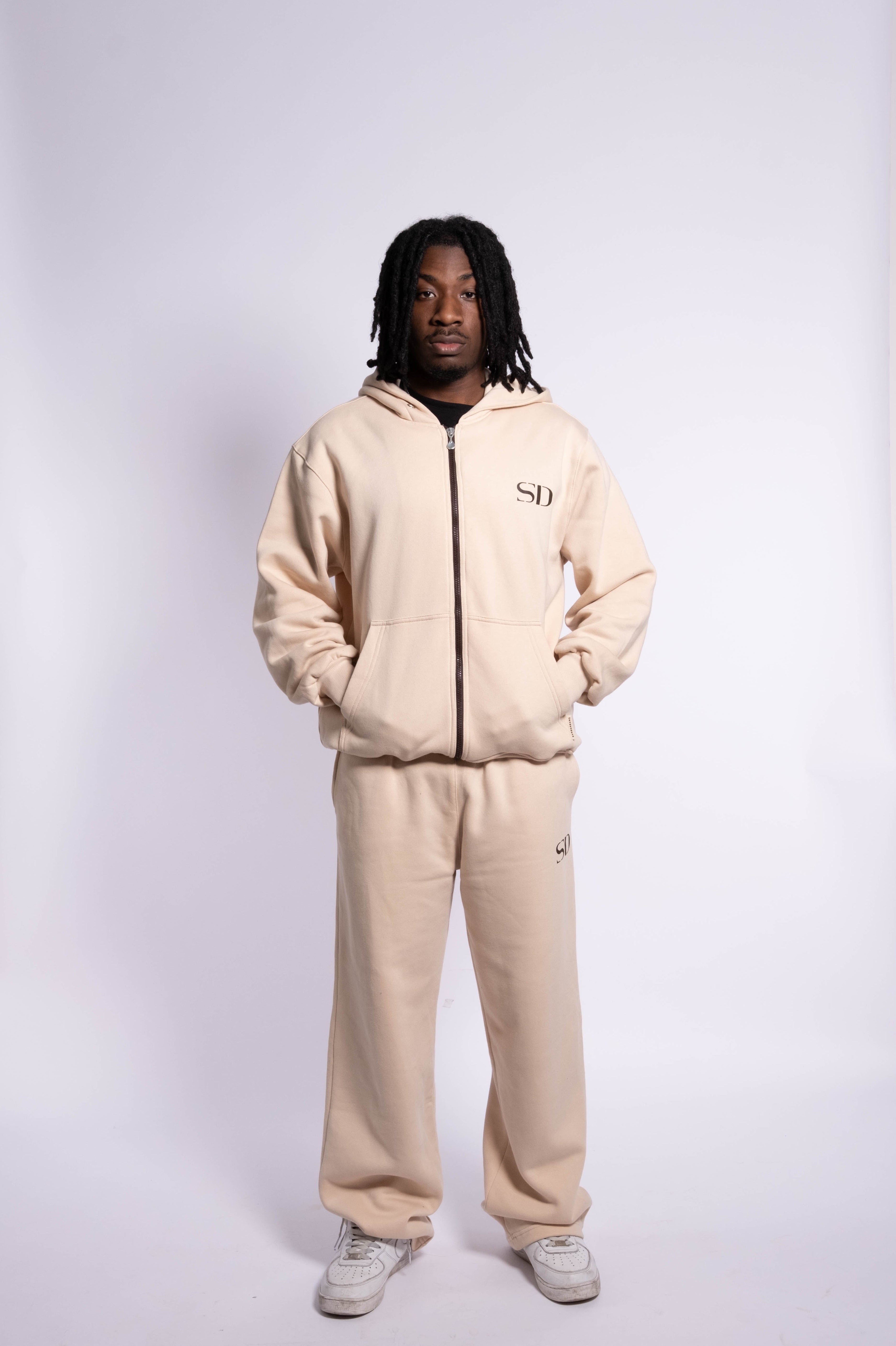 TRACKSUIT BEGIE SWEATPANTS