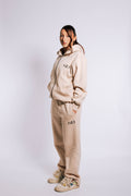 TRACKSUIT ZIP-UP BEGIE HOODIE