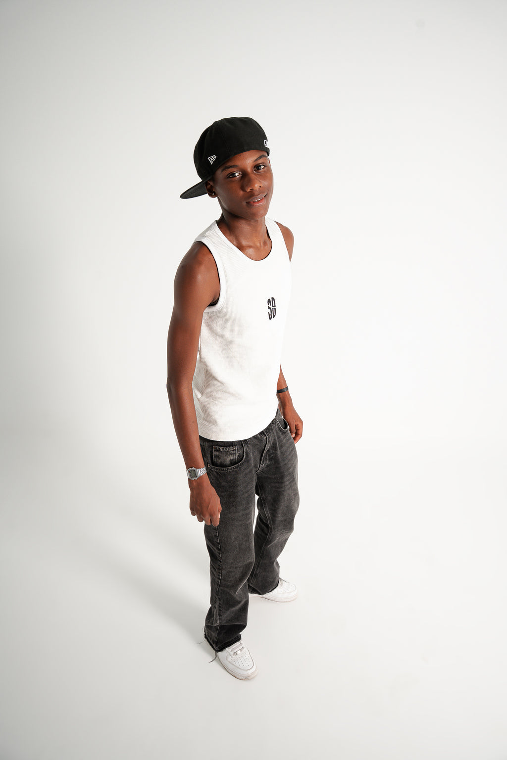 ZI WHITE TANK TOP