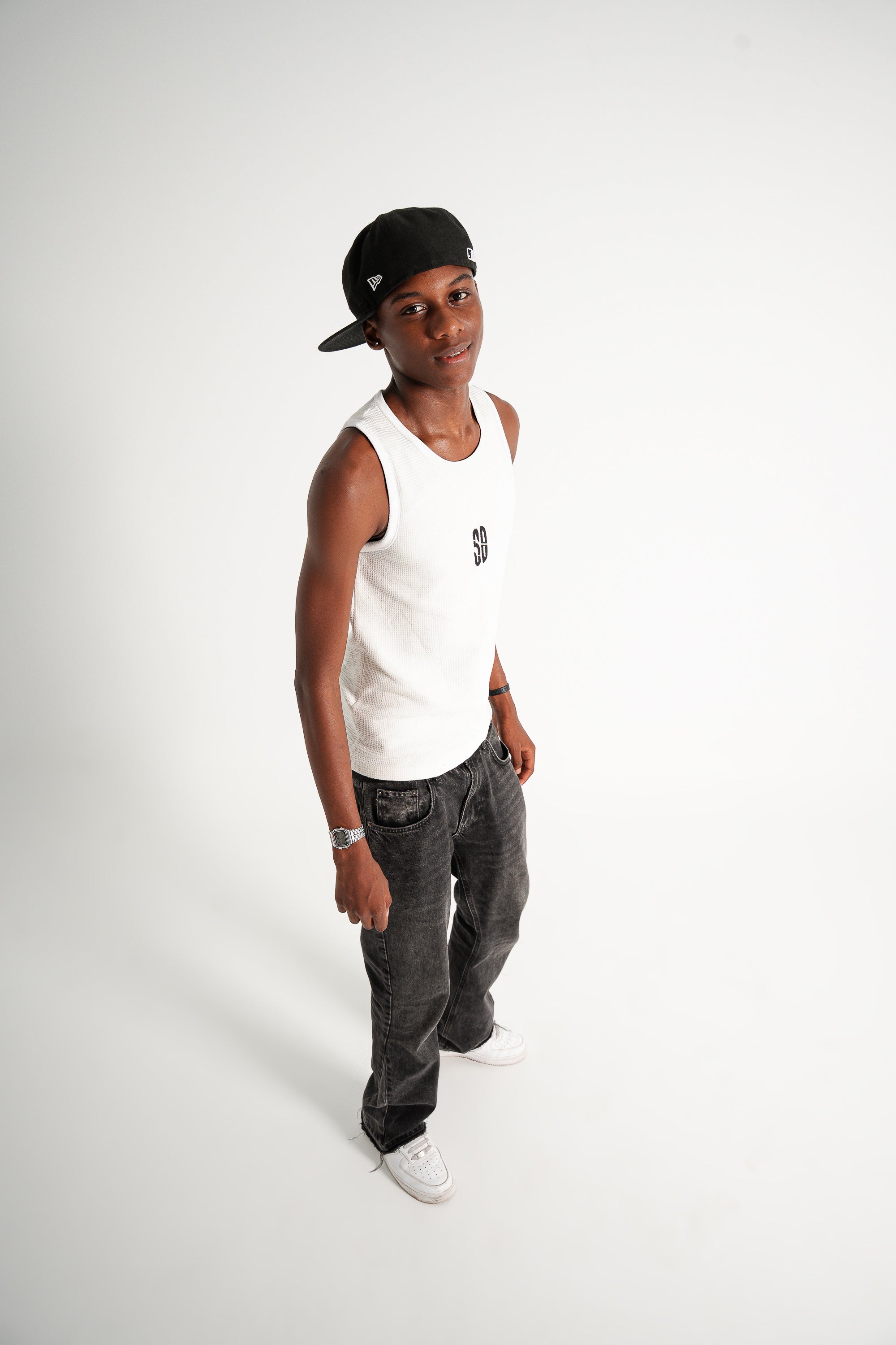 ZI WHITE TANK TOP
