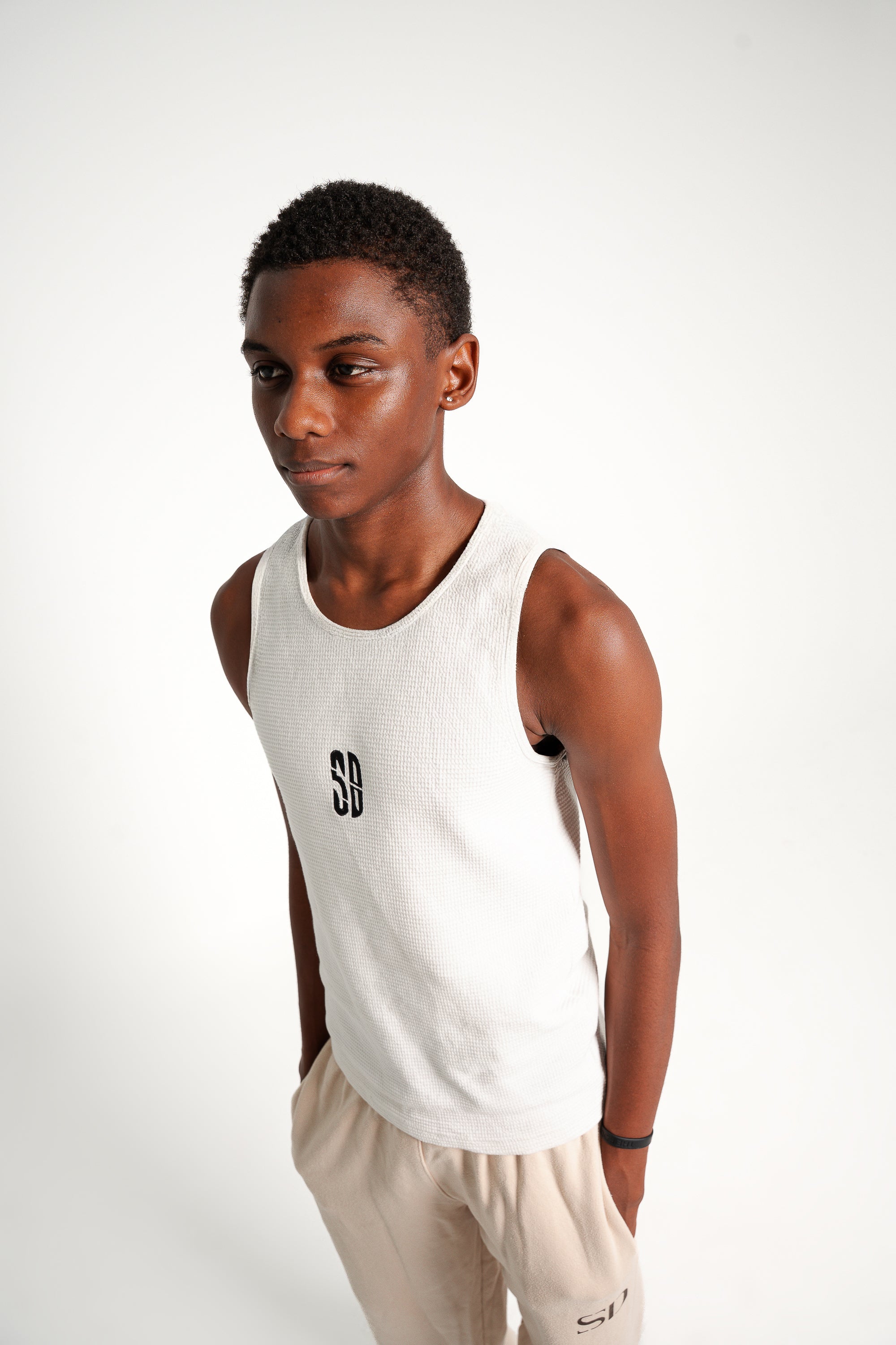 ZI WHITE TANK TOP